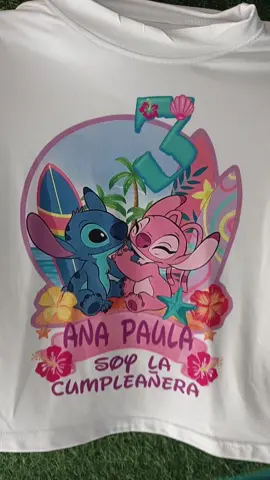 #sublimacion_personalizada  #stitchyangela💙💜  #franeladecumpleaños 