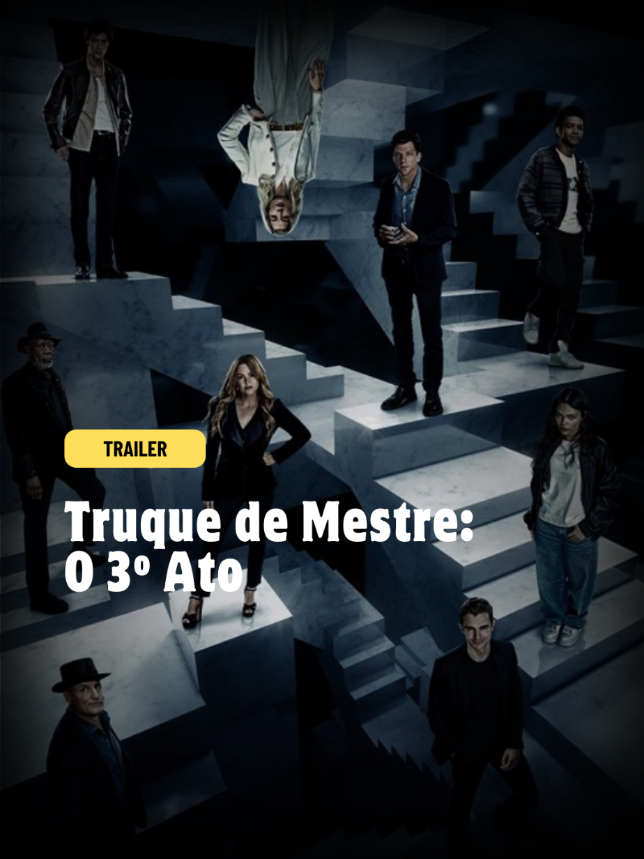 'Truque de Mestre - O 3º Ato' teve seu primeiro trailer divulgado, trazendo novamente o elenco original, além da adição de novos rostos. O filme tem sua estreia marcada para Novembro. #TruqueDeMestre #Trailer #JesseEisenberg #IslaFisher #JusticeSmith #DaveFranco #NowYouSeeMe #Filmes #Cinema #Series #Curiosidades #Noticias #LucasBasilio 