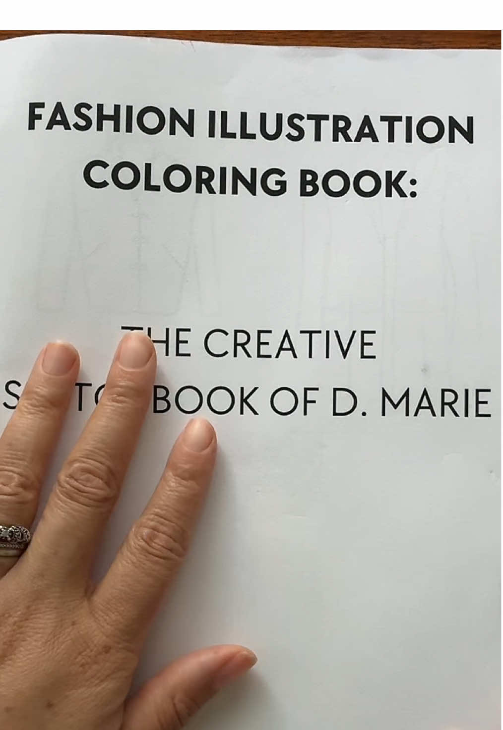 Working on a coloring book of my fashion sketches in college. I’m excited to document this process.  #adultcoloringbook 