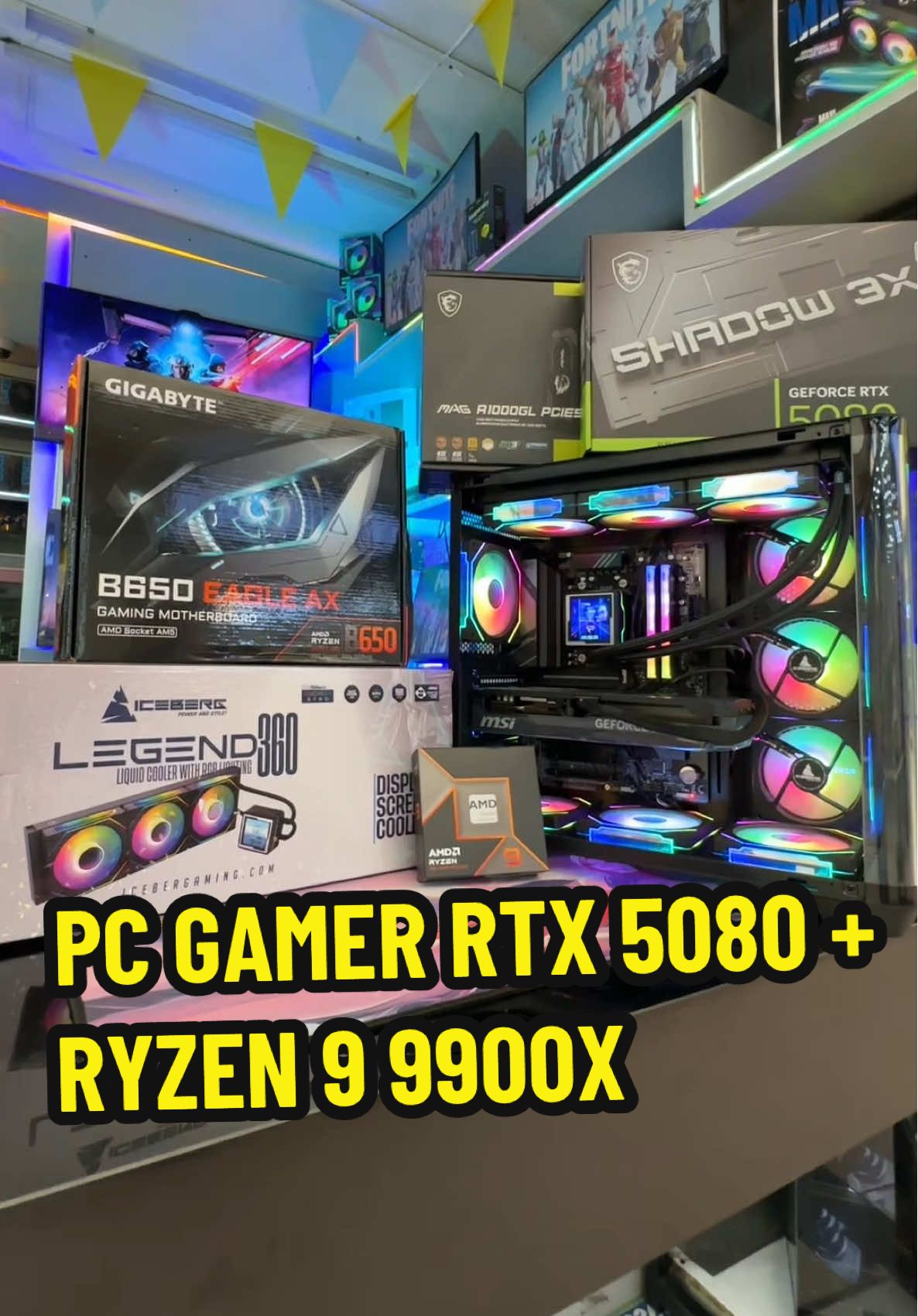 ¡GAMERS, atentos! Les traemos este monstruo: #PCGamerGamaAlta con #RTX5080 tipo pecera y #Ryzen99900X.  🔥Puro poder y estilo. ¿Quién se atreve a domarlo?  Escríbenos al whastapp para mas información! 📱WhatsApp 301-392-2368 🛒 www.mipcparquecentral.com 📍C.C. Parque Central Local 72 🇨🇴 Envíos a toda Colombia ———— #EstiloYRendimiento #Pcgamer #PcGaming #SetupGamer #Gamers #Gaming #PcGamer #PcGamaAlta  #GamingOnTikTok #RTX5080 #Ryzen99900 #RTX50804k #COMPUTADORGAMER #gamer 