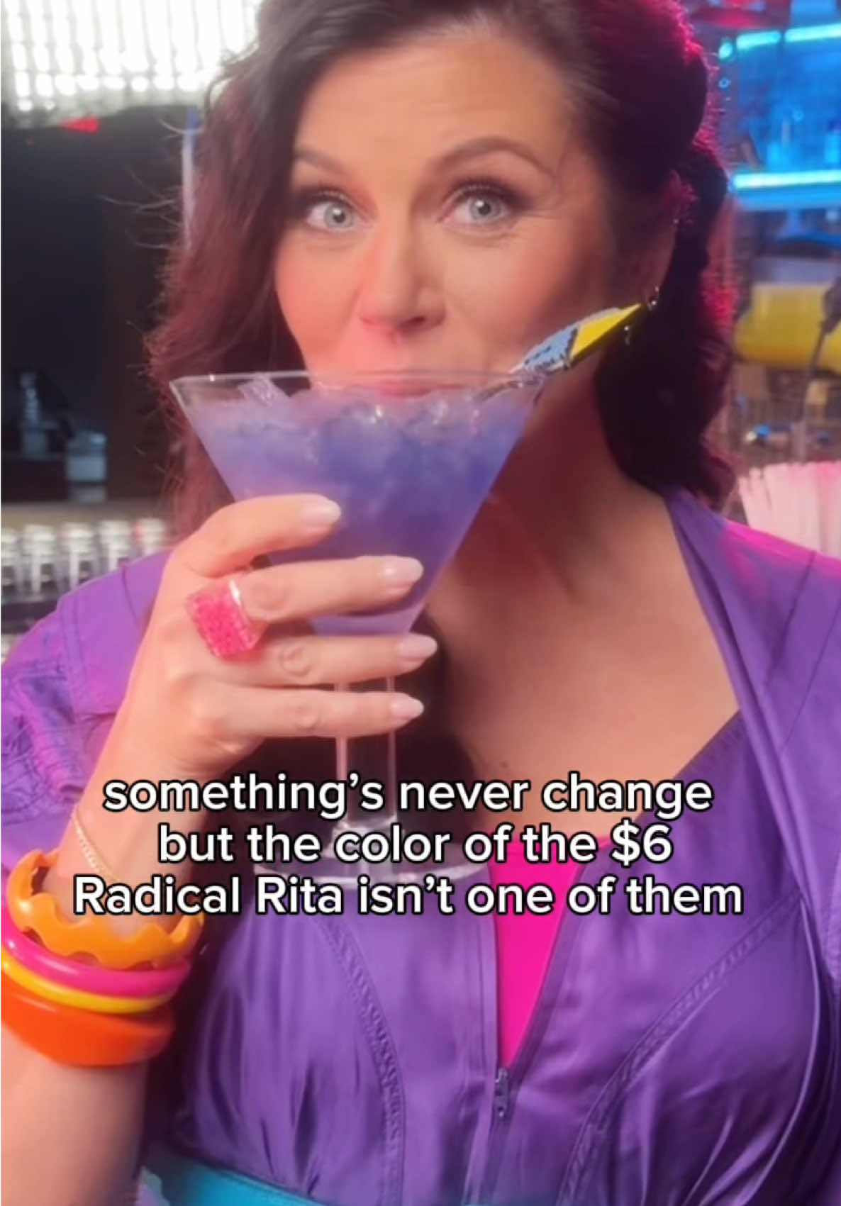 Things that never change: being a ‘90s icon.  Things that do change: the $6 Radical ‘Rita’s colors  #ChilisPartner  21+, drink responsibly