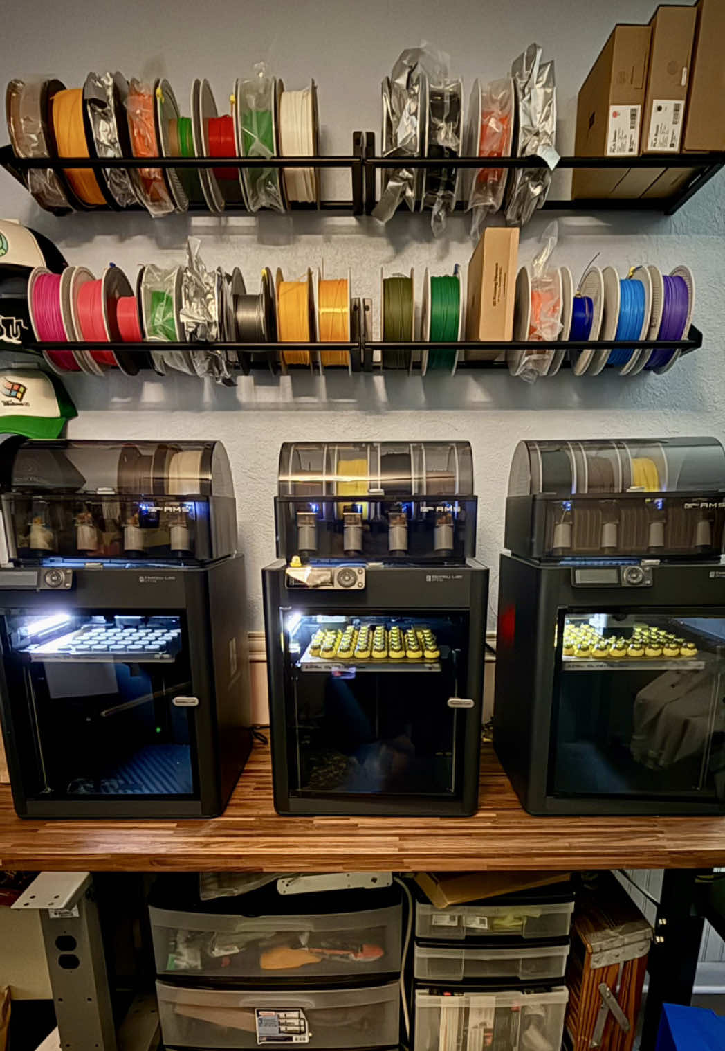Just call me farmer Marky  #3dprinting #3dprint #3dprinter #3dprintinglife #colorful #filament #filamentstorage #storagerack 