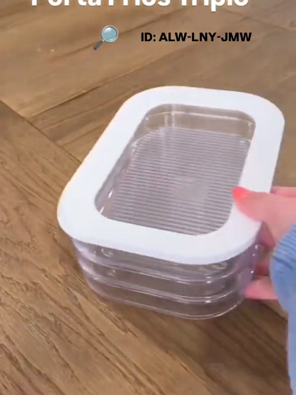 Porta Frios Triplo  Link na bio  #organizedhome #organizacao #shopee #achadinhos #viralvideos 