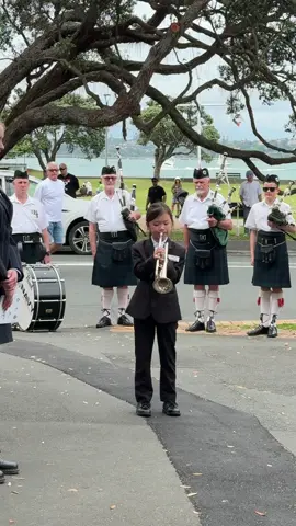 Just amazing. 10-year-old Celine Wu plays the last post on Remembrance Day 2024 #newzealand #nz #remembranceday #ww1 #anzac 