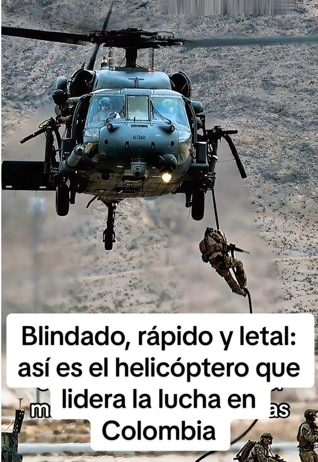 Blindado, rápido y letal: así es el helicóptero que lidera la lucha en Colombia. #CapCut #BlackHawkColombia #HelicópteroMilitar #AviaciónTáctica #FuerzaAéreaColombiana #PoderAéreo#fyp #viralvideos 
