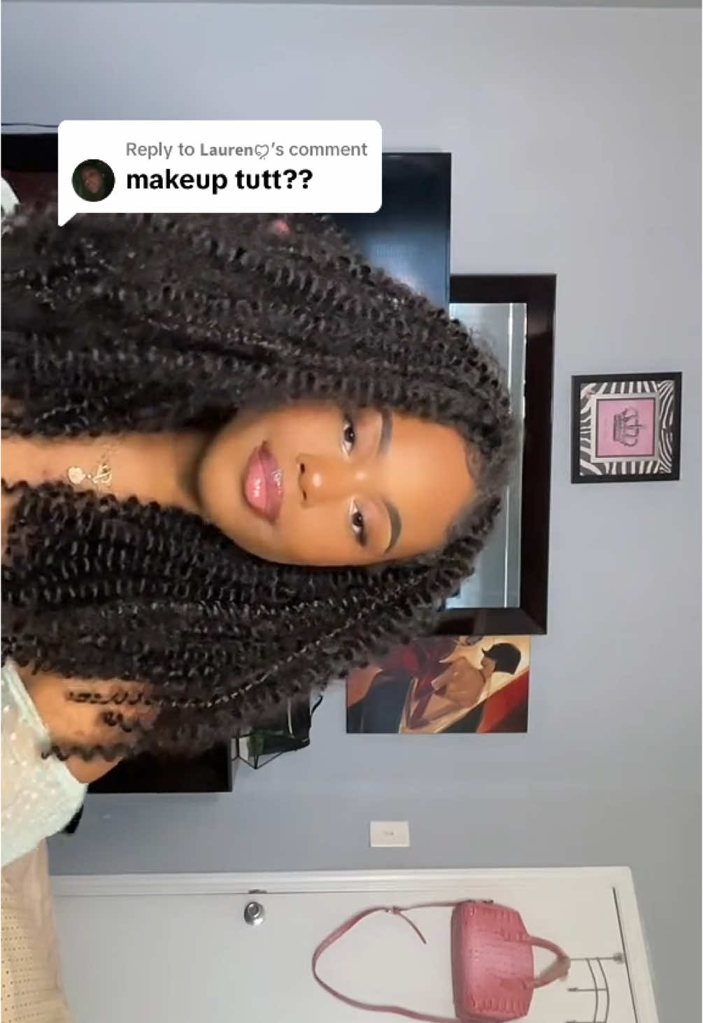 Replying to @𝗟𝗮𝘂𝗿𝗲𝗻ꨄ this felt like a ft call with one of my hgs 🤭 - #explorepage #makeup #beginnersmakeup #blackgirlmakeup #browngirlmakeup #viralmakeup