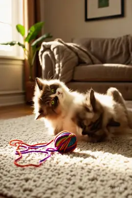 Cute Cats Playing #cats #naturelover 