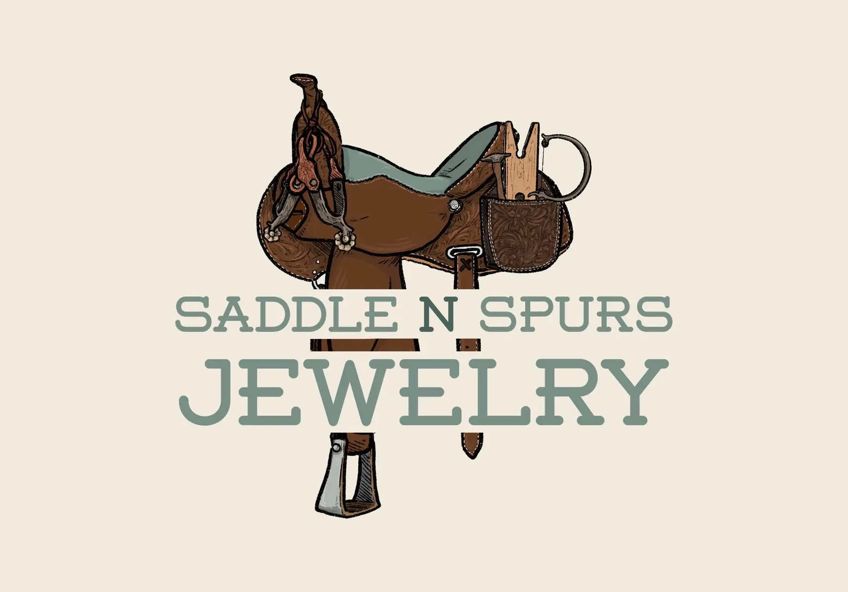 So excited to finally share my new logo with you guys!! Thank you to The Deserted Dingo! #westerngraphics #turquoisejewelry #saddlenspursjewelry #silversmith 