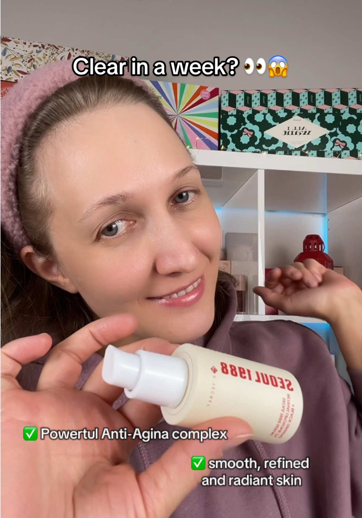 Truly impressed with this product! 👀🔥 The skin transformation with this serum was insane 😱 @KSECRET GLOBAL  SEOUL 1988 SERUM: Retinal Liposome 2% + Black Ginseng It claims to deliver: ✅ Powerful anti-aging ✅ Texture improvement ✅ Pore & trouble care  ✅ Brightening ✅ Reef-safe t It targets wrinkles, pigmentation, rough texture, and troubled skin-all in one formula. A total skincare multitasker! 💕 You can purchase this product on Amazon, Stylevana, Stylekorean, and Yesstyle #skincare #skintok #kbeauty #koreanskincare #skincareroutine #7days #retinalserum #acneserum #poreserum #rednessserum