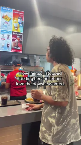 Letting her go because you doesnt love her. No., Letting her go because you respect her decision and love her to the point that you will give her everything.