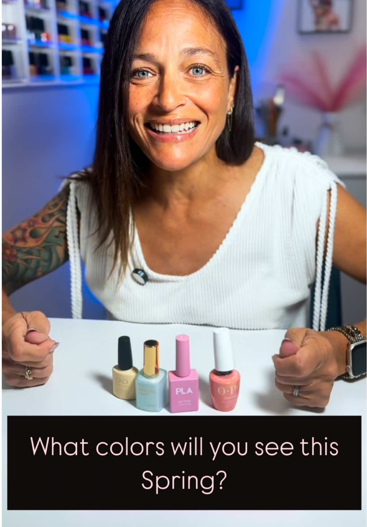 💥💅NAIL TIPS!💅💥 It’s a new season so we need some new colors on your nails. Check out what colors you can expect to see this Spring.  What is your favorite Spring  color to wear after a long winter season? Share in the comments. #nails #nailart #springcolors #nailsoftiktok #nailtutorials #nailinspo #nailtech #manicures #nailzbyvee