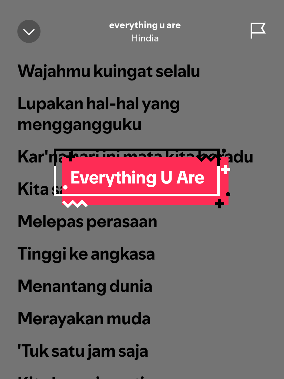Everything U Are-Hindia#fyp #fouryoupage #4u #masukberanda #xyzabc #spotify #hindia 
