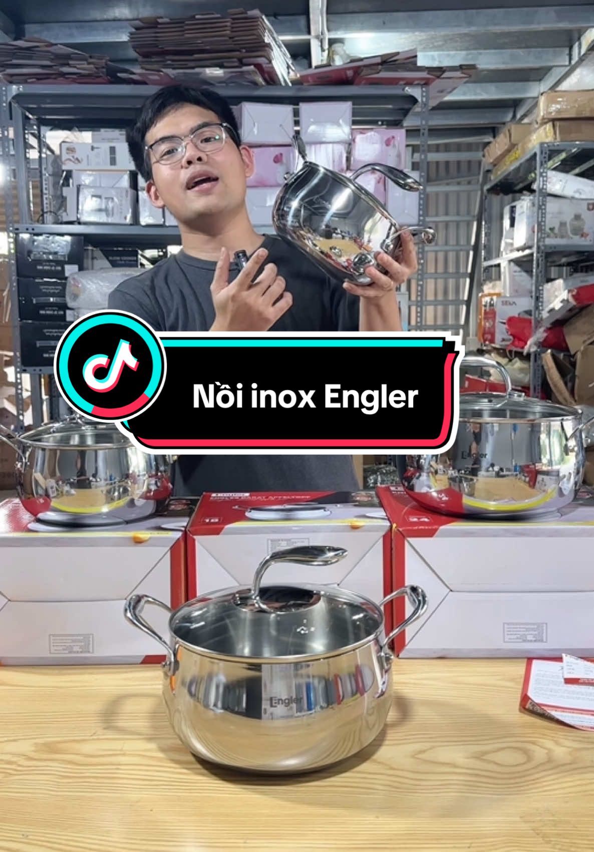 Nồi táo inox 304 Engler #noiinox #giadung #nhabep #xuhuong 