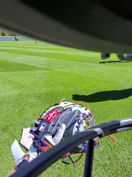 Little sinker action here in Colorado #MLB #fyp #bullpencatcher #athletics #bestview #pregame #baseball #coorsfield #