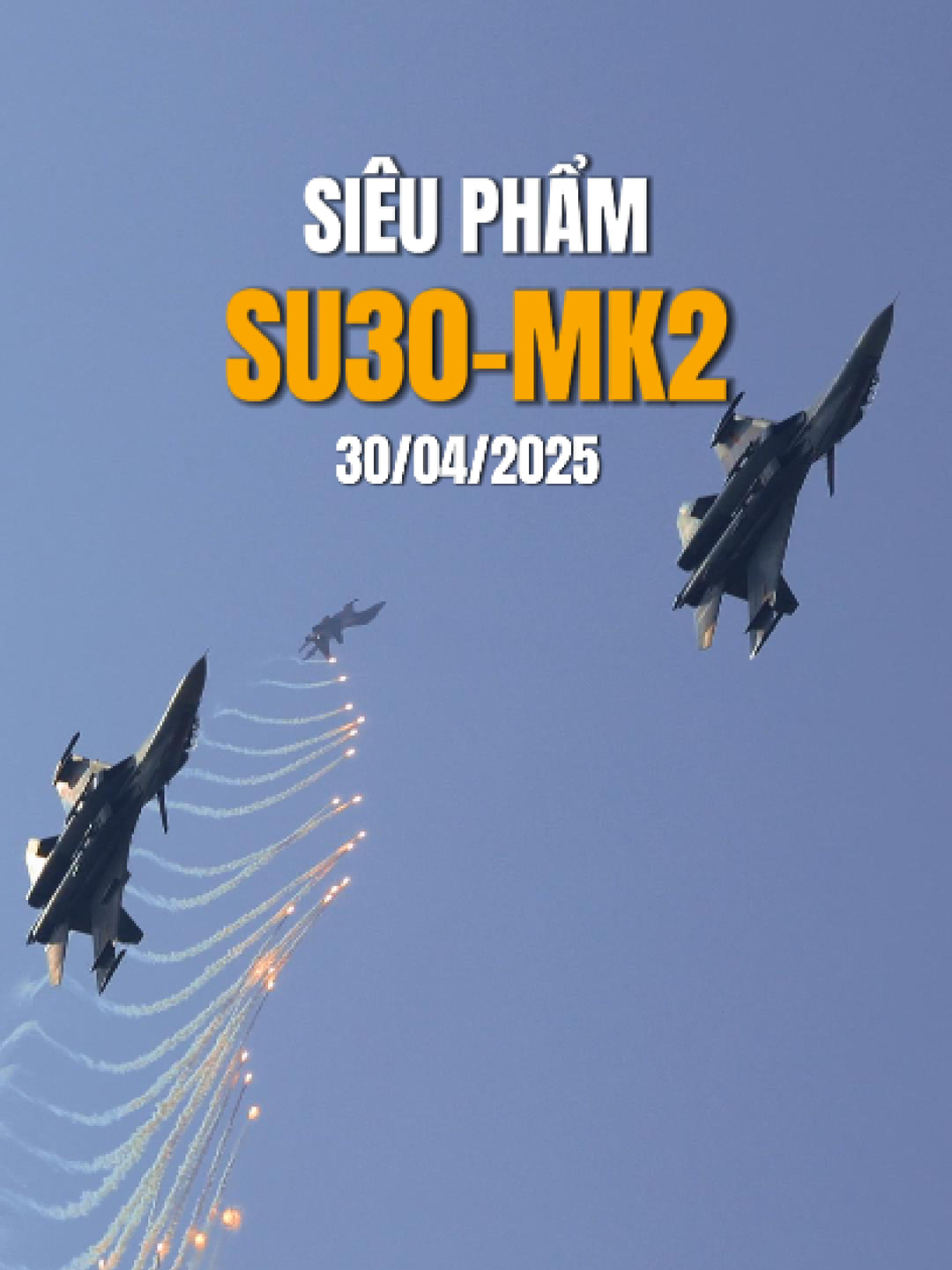 Siêu phẩm của SU30-MK2 sáng nay giữa Sài Gòn: đ.ạ.n nhiễu & lá vàng rơi tuyệt kỹ #giaiphongmiennam #tuhaovietnam #30thang4 #50namgiaiphongmiennnam🇻🇳