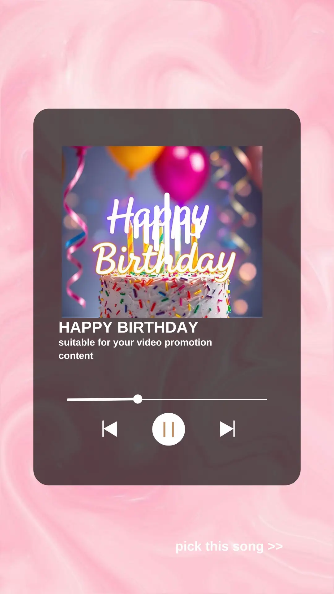 Punya temen ulang tahun? Keluarga? Mantan? Dirimu sendiri? Coba lagu Happy Birthday versiku ini—bisa buat lucu-lucuan, haru, atau bahkan chaotic party vibes! Ada versi instrumentalnya juga buat kamu yang mau cover atau bikin video surprise! Cek lagunya sekarang, bikin konten #BirthdayVibes pake ini, dan tag aku ya—aku repost yang paling kreatif! #HappyBirthdaySong #LaguUltahBaru #tiktokmusic #BirthdayTrend #FYP #InstrumentalSong #ViralBirthday #CoverChallenge #birthdaytiktok 
