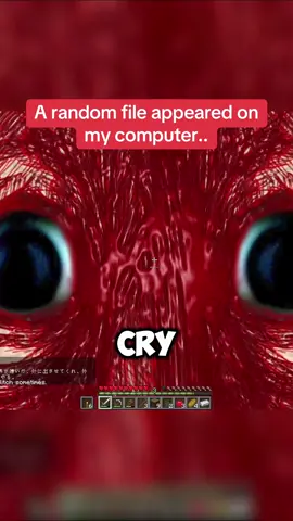 A random file appeared on my computer.. (FULL VIDEO Link in bio) #Minecraft #moddedminecraft #minecrafthorror inside the system horror mod