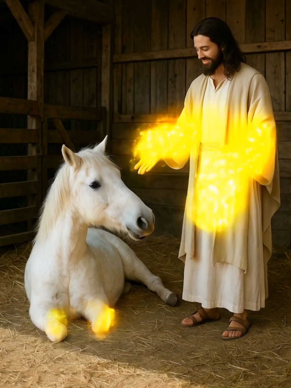 Miracle in the Stable ✨: Jesus Gives the Horse New Legs