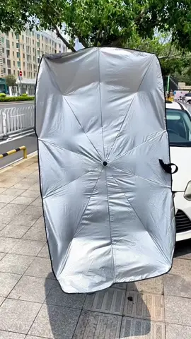 Car sunshade umbrella #car #carshades #carhack #carhack #caraccessories #windshieldshade #fyp 