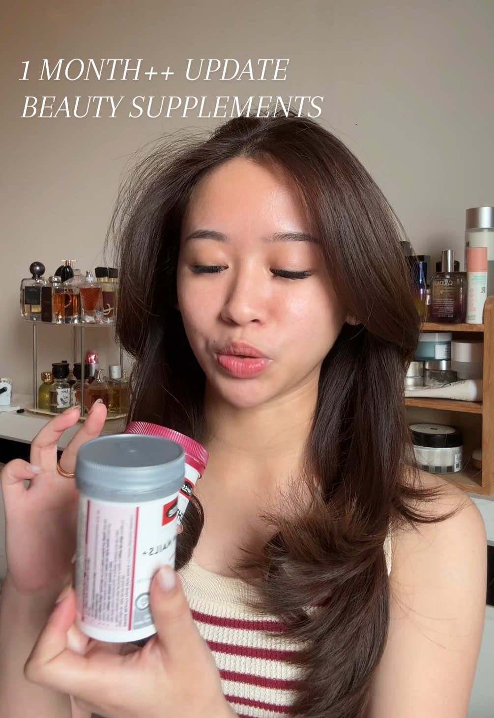 Replying to @doperfectly28 honest review setelah lebih dari sebulan consume ini, i’m a happy consumerrr! versi Bright Booster yang Indo turns out lebih ok dibanding AUS formulation 👌🏼 #beautysupplement #collagen 