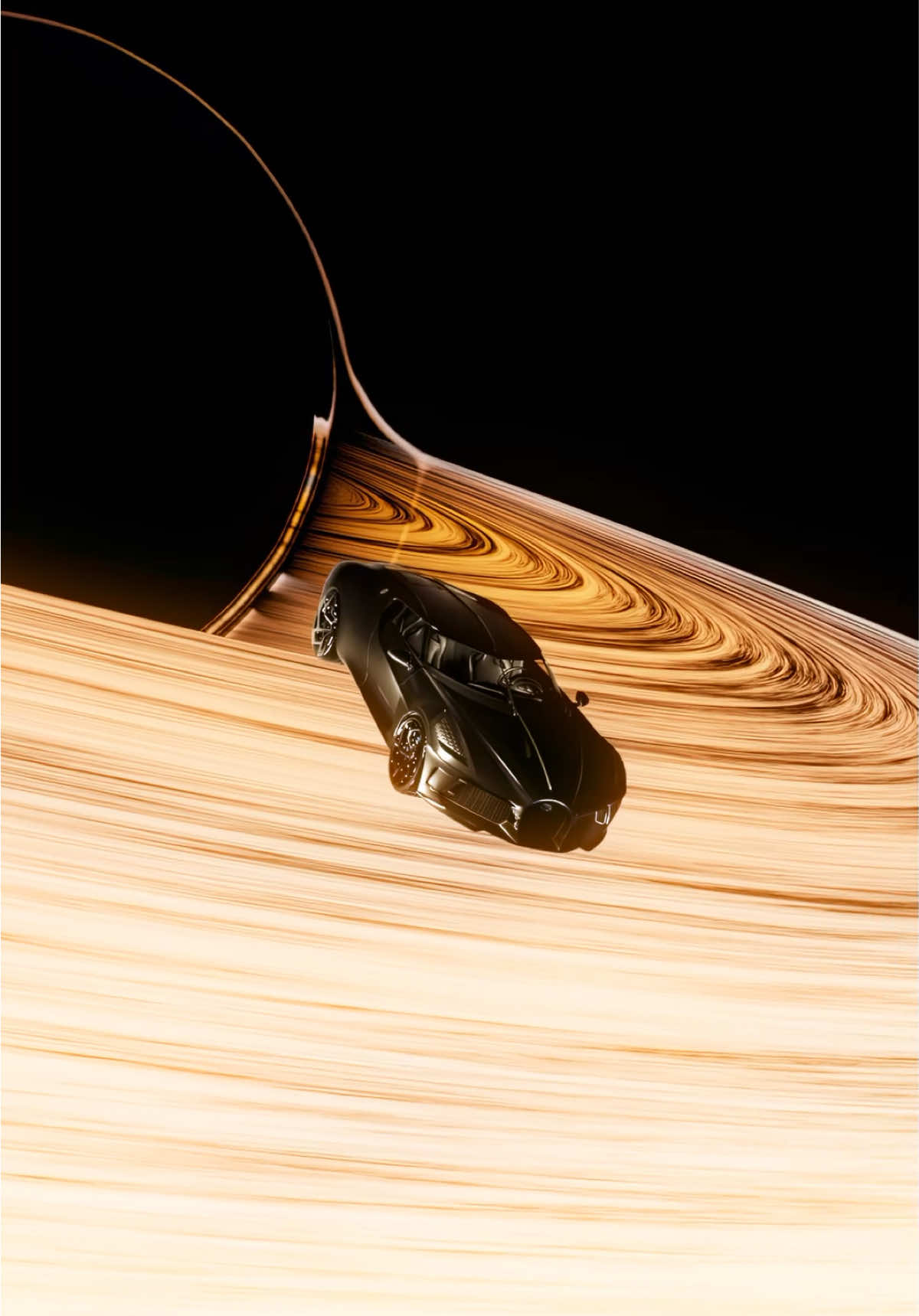 Bugatti La Voiture Noire in Space 🛰️ @bugatti  #carporn #supercars #bugatti #cgi #3drenders #aftereffectsedit #fypcars 