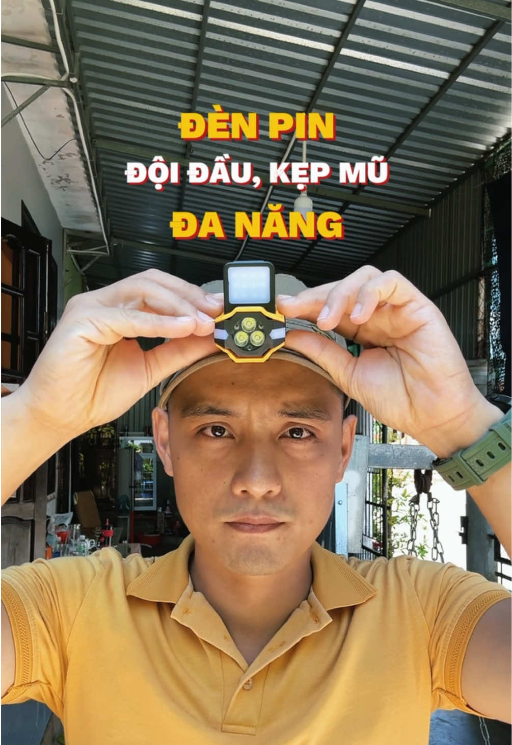 Đèn pin đội đầu kẹp mũ đa năng mẫu mới #anhkythuatreview #denpindanang #denpindoidau #denkepmu #denkepmucauca 