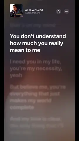 #austinmahone #allieverneed #fyp #musiclyrics 