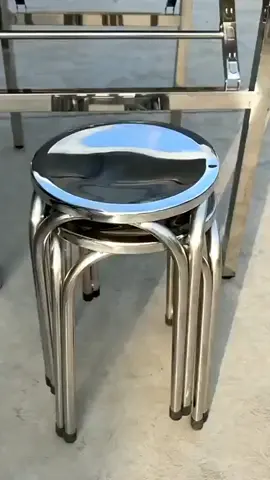 Kursi Bulat Stainless Kursi Bakso Kursi Bulat Kursi Cafe Kursi Makan Kursi Minimalis Kursi Outdoor 42CM