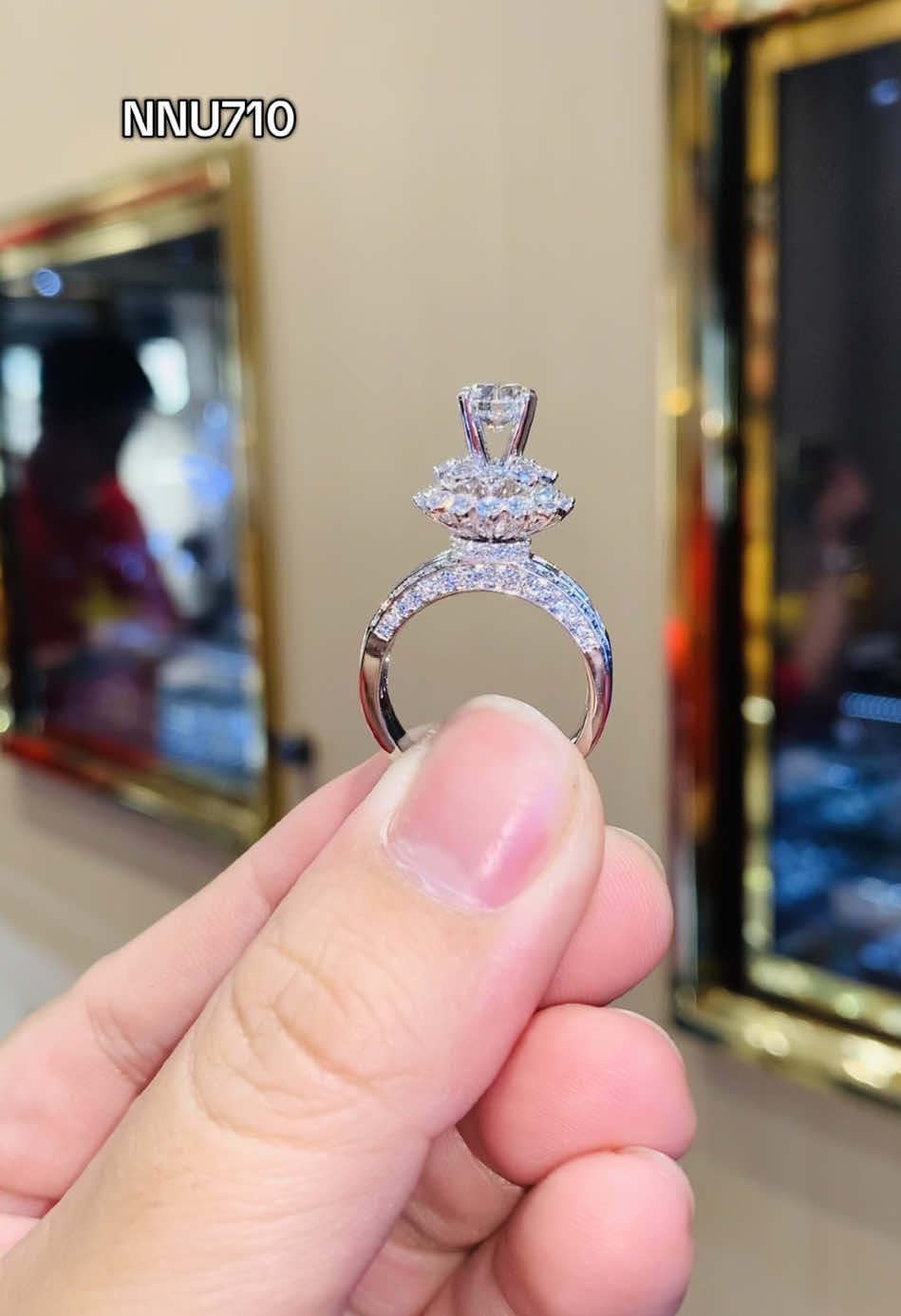 Chiếc nhẫn nữ siêu phẩm mang tên NNU710 🤩#hienthichsellkimcuong #tamluxury 