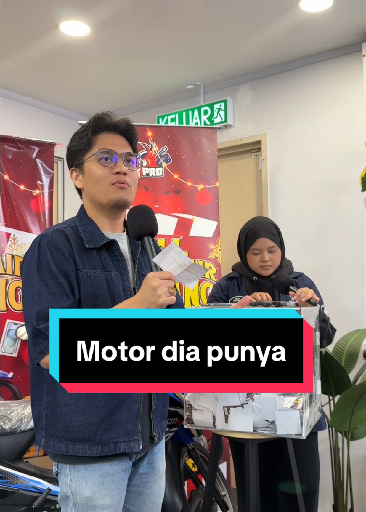 Kita dah dapat Pemenang Motor untuk Giveaways kalini.