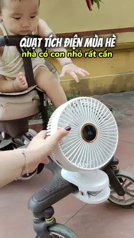 Trả lời @mituot12t1tri quạt này tự mình xoay thôi nha mom. Không có chế độ tự xoay ạ. Quạt 12 tiếng ở mức độ nhẹ nha mom nhà có con nhỏ rất cần ạ. #giangmekembo #mevabe #review #quattichdien 