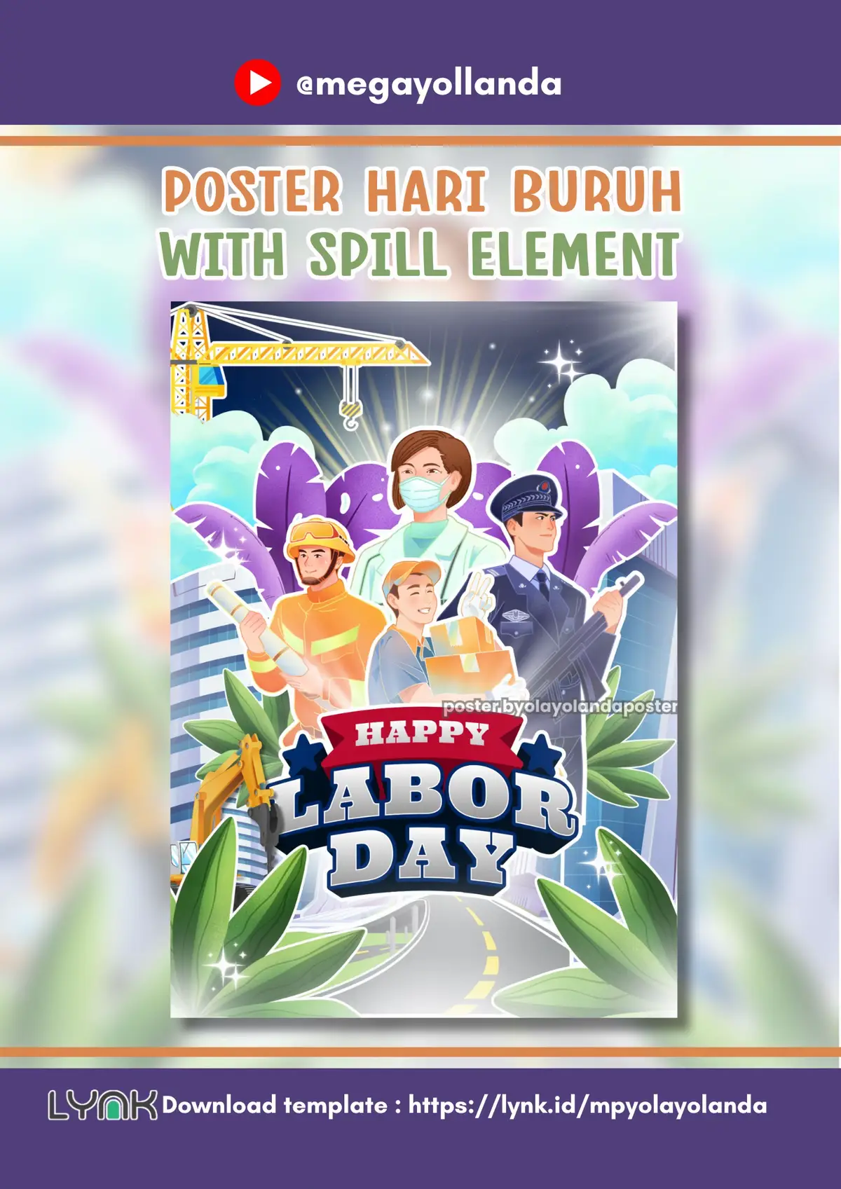 Poster Hari Buruh, tutorial lengkap langsung mampir youtube kuyyy atau mau langsung download juga bolehh langsung cek lynk di bio yaa #canva #canvadesign #canvatutorial #canvaideas #postercanva #jasapostermurah #poster #hariburuh #posterhariburuh #mayday #laborday #fyp #fypage #fyppppppppppppppppppppppp #fypシ゚ 
