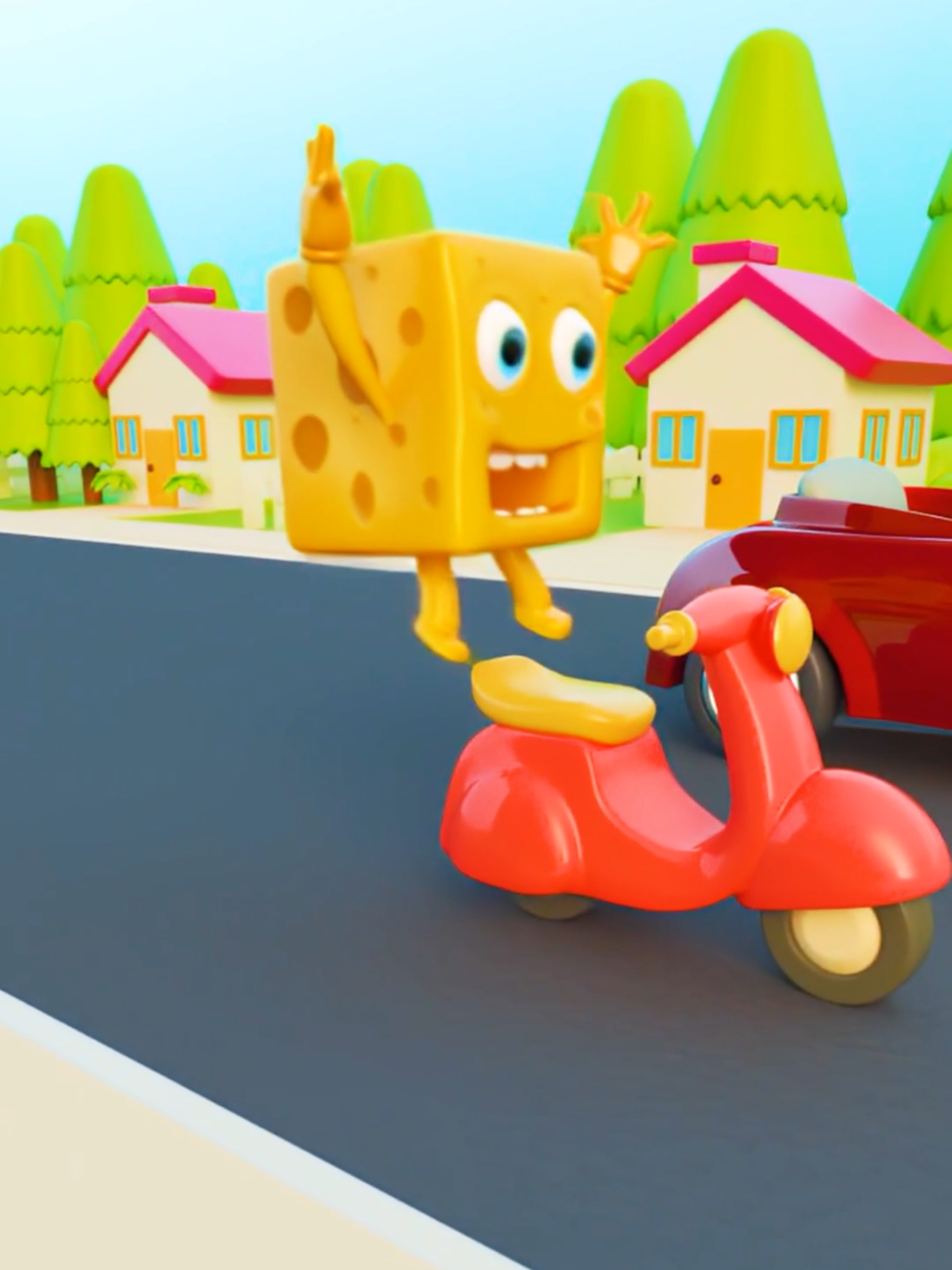 Help Baby Cheesy with Race 🚙🏁🤣 #shorts #funny