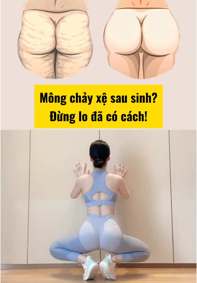 Lo sợ mông chảy xệ sau sinh? Hãy làm theo bài tập này cho mông săn chắc nhé 🍑 #viralvideo #viralvideos #trending #fyp #foryou #viral #tiplamdep #baitaptainha