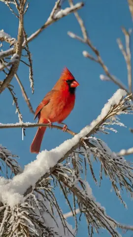 The bold red bird that sings with soul ❤️🐦 Make the Northern Cardinal your ringtone today! #CardinalCall #NorthernCardinal #BirdSounds #NatureVibes #Ringtone #fypシ゚ #birdtok🦜 #aigenerated #aigeneratedart #birdtiktok