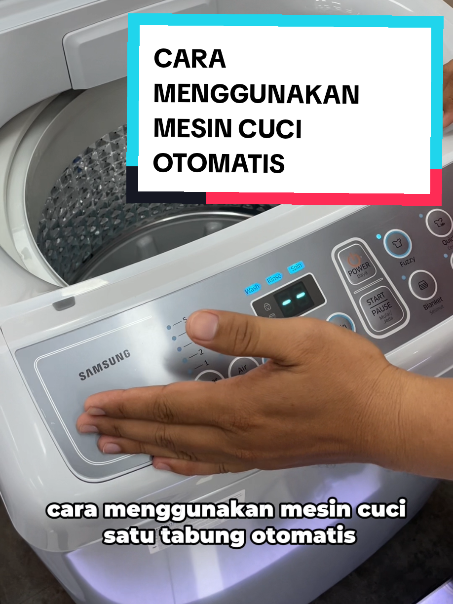 Cara Menggunakan Mesin Cuci Otomatis #tutorial #howto #carapakai #caramenggunakan #toploading #frontloading #mesincuciotomatis #samsung #mesincucisamsung #edukasi #edukasitiktok #fyp #like #share #ilmubermanfaat 