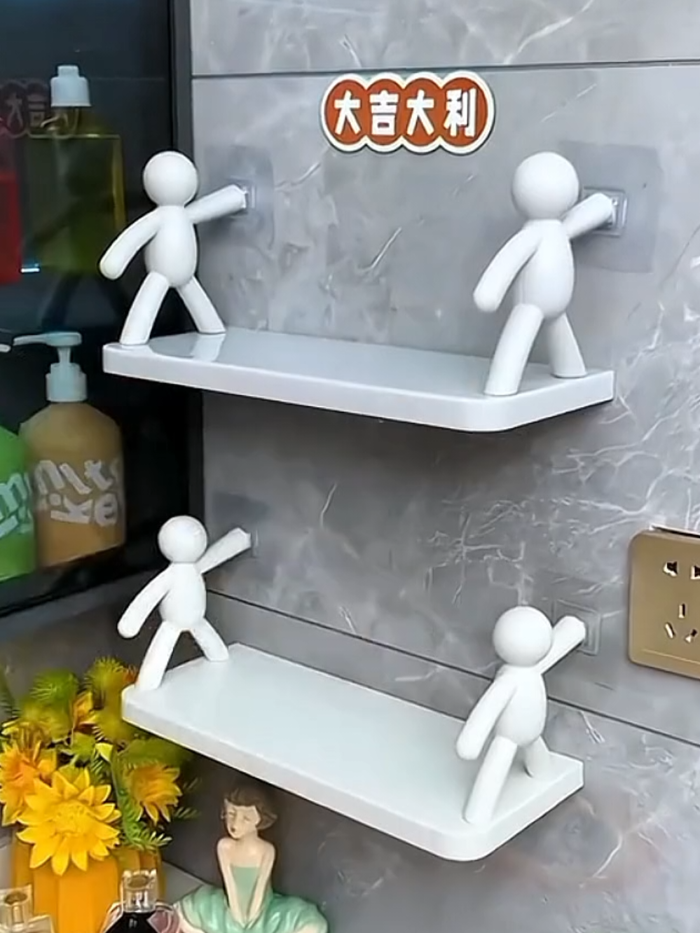#bathroomcornerrack #bathroomorganizer #organizer #fyp #foryou 
