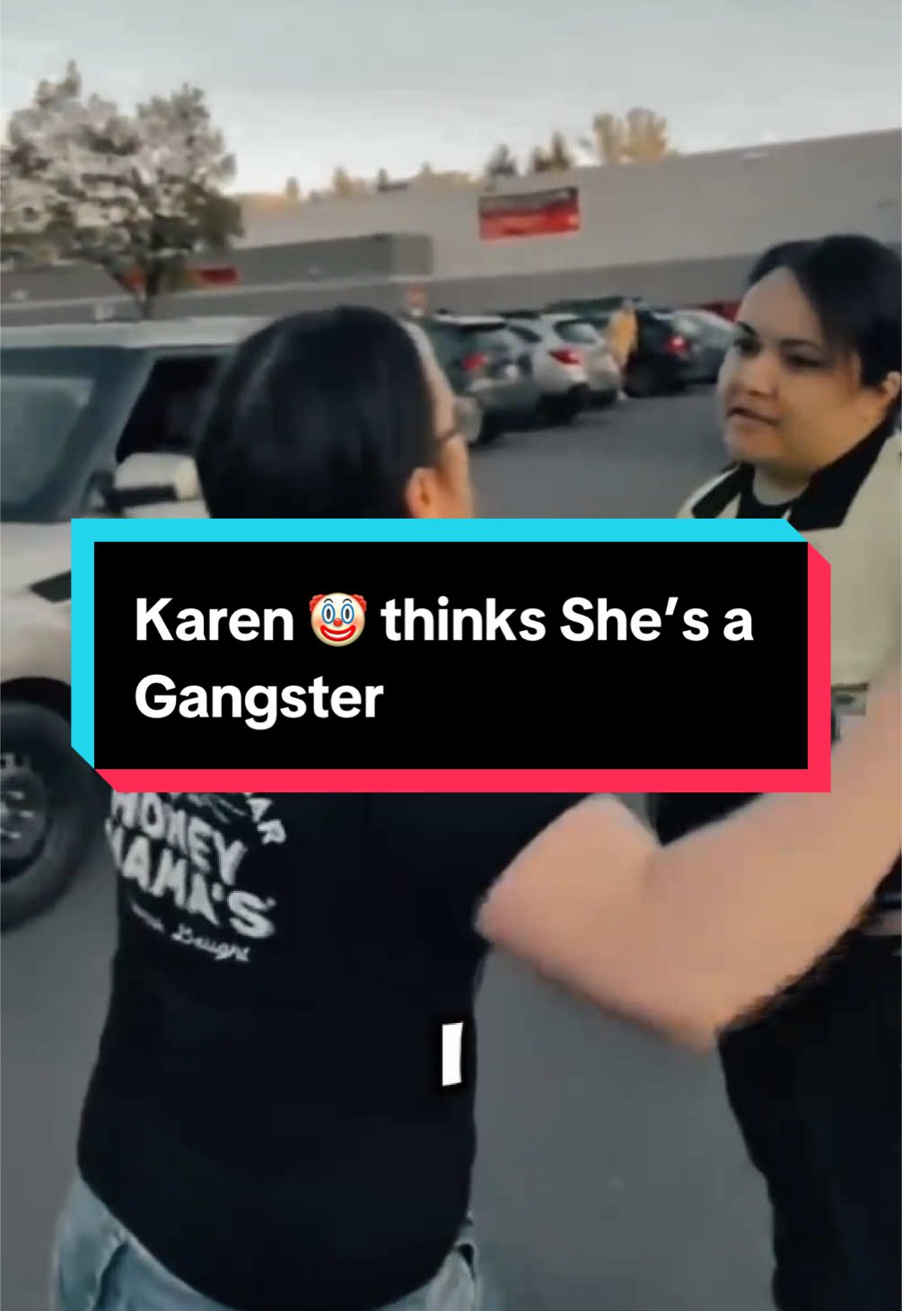Karen 🤡 thinks She’s a Gangster #keran #public #fyp 