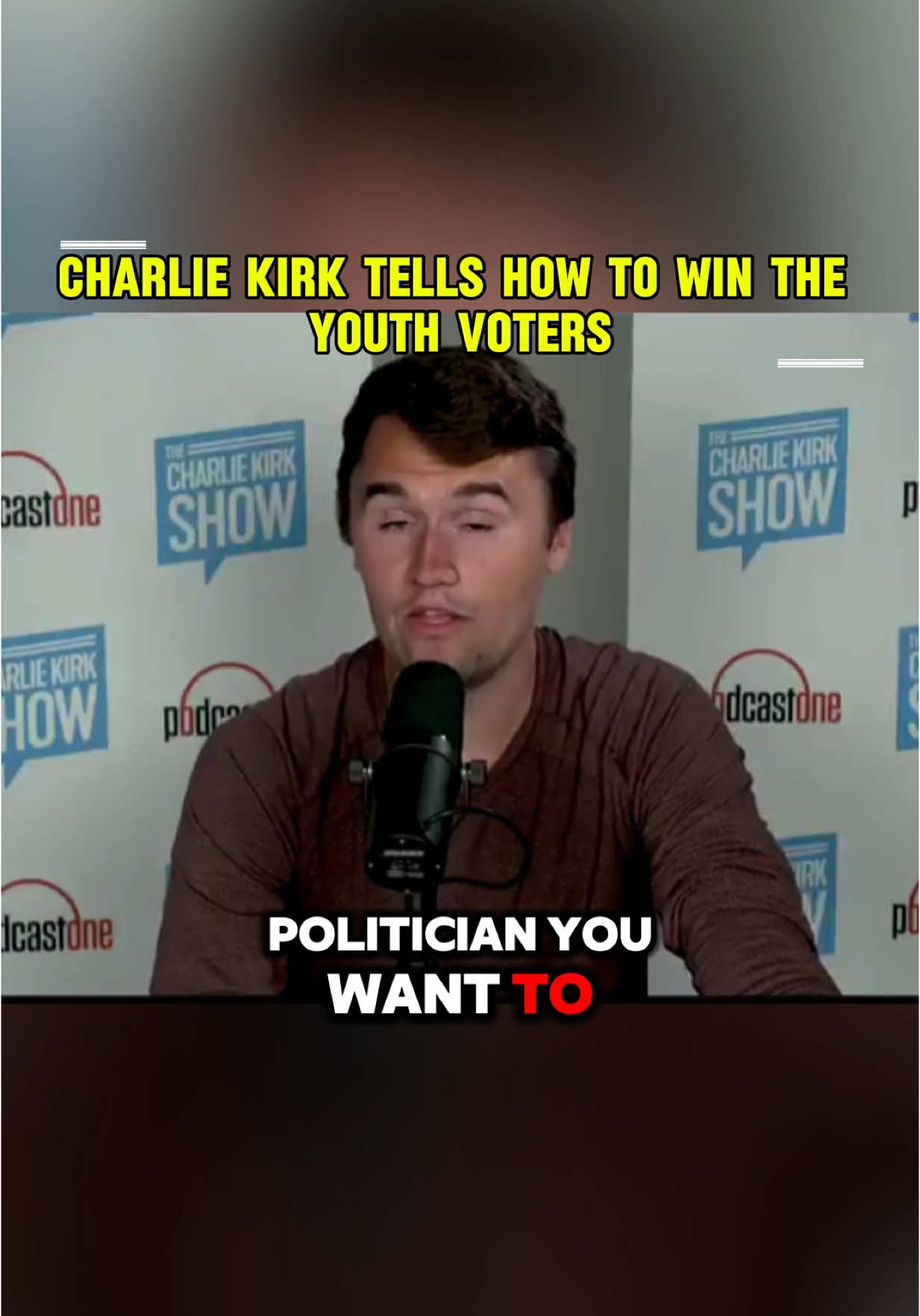 Charlie Kirk explains how to win YOURH VOTE  #fyp #foryoupage #viral #college #collegestudent #charlie #charliekirk 