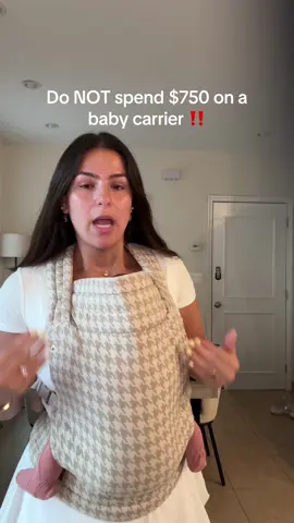 How is this $89?? #babycarrier #dupe #musthave #babymusthaves #momessentials #babytok #babywearing 