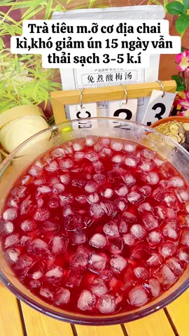 Trà tiêu mỡ lun#tràdetox #trànaudetox #giammo #trà 