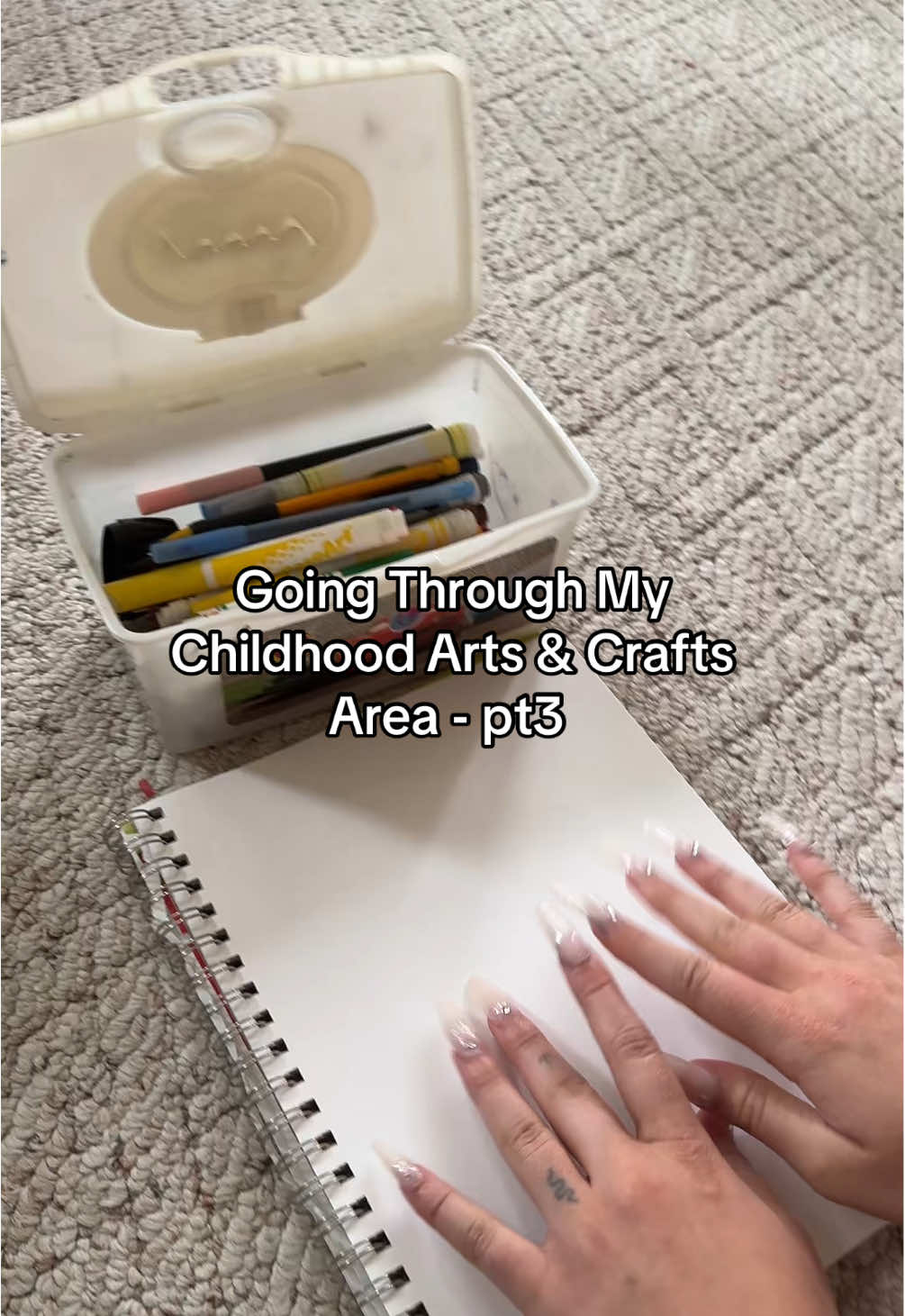Ep 3| Going through my childhood arts & crafts area - marker testing!!ft my sister #markers #marker #test #markertest #satisfying #foryou #childhood #nostalgia