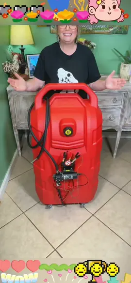 VEVOR 16 Gallon Fuel Caddy, 7.8 L/min, Portable Gas Storage Tank Container with Nozzle Rubber Wheels, Fuel Transfer Storage Tank for Gasoline Diesel Machine Oil Car Mowers Tractor Boat Motorcycle Bottles Organiser Metal #TikTokShop #foryou #fyp
