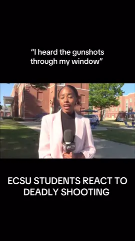ECSU students react to deadly shooting during Viking Fest #fyp #ecsu #elizabethcity #breakingnews #shooting 
