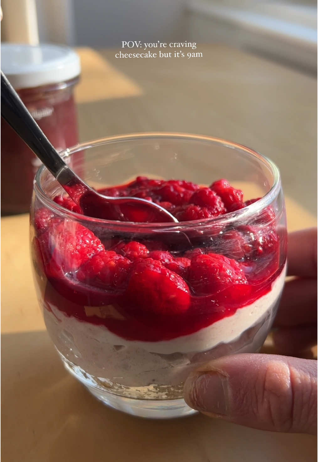 Healthy Raspberry cheesecake 🥵 comment your fav cheesecake flavour !  @FAGE UK  @Vilgain UK  #healthycheesecake #proteindessert #proteinsnacks #fyp #healthysnacks #greekyogurtrecipes  