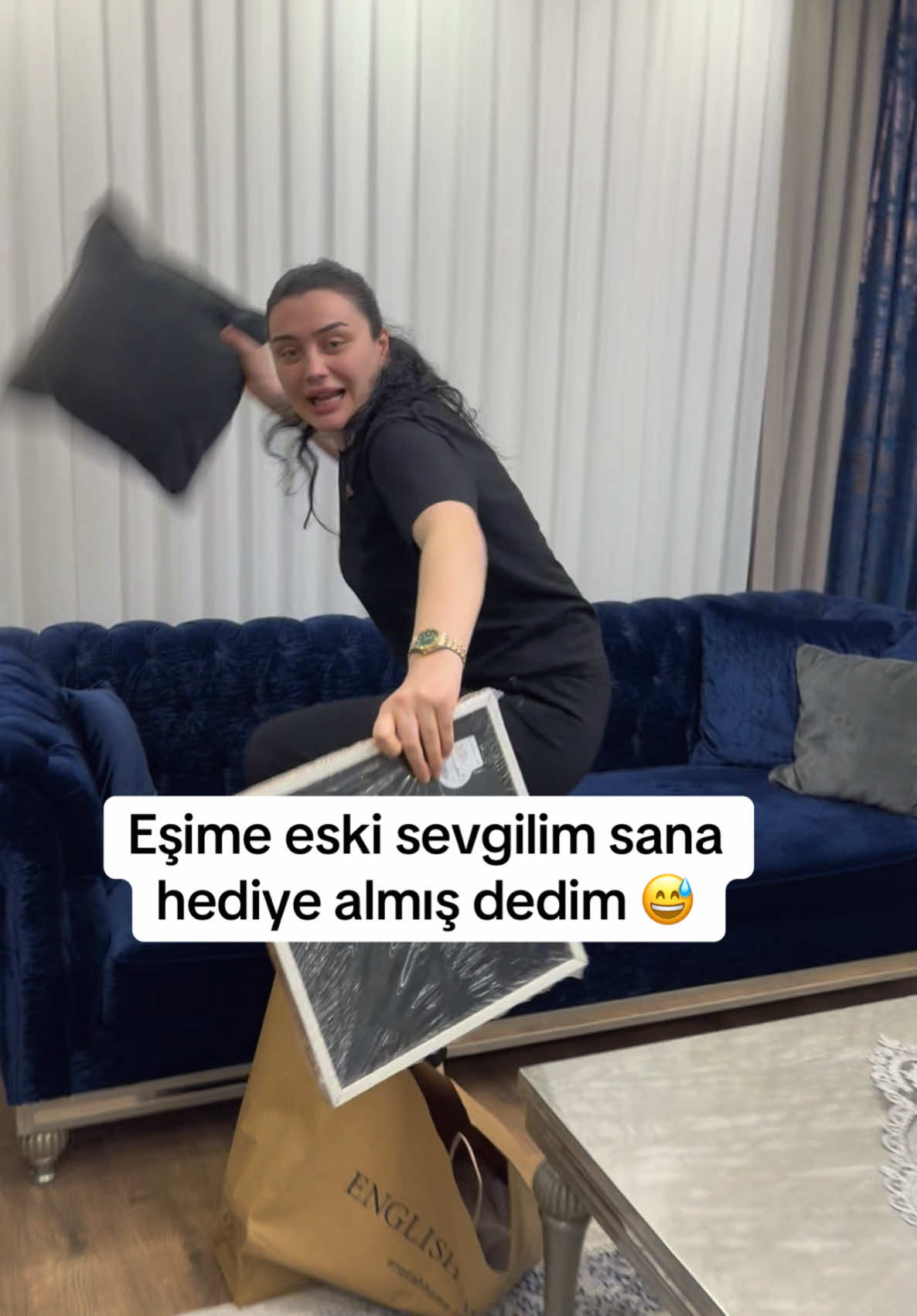 Karadeniz kızı çıldırdıııı 😅😅 #keşfet #öneçıkar #aysegultaha #aşk #komik 