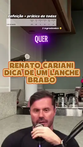 Quer um lanche que te da saciendade no seu dia pega essa dica do tiozão Renato Cariani! #banana #wheyprotein #suplementos #receita #dicas #nutrition #lanche #Fitness #treino 