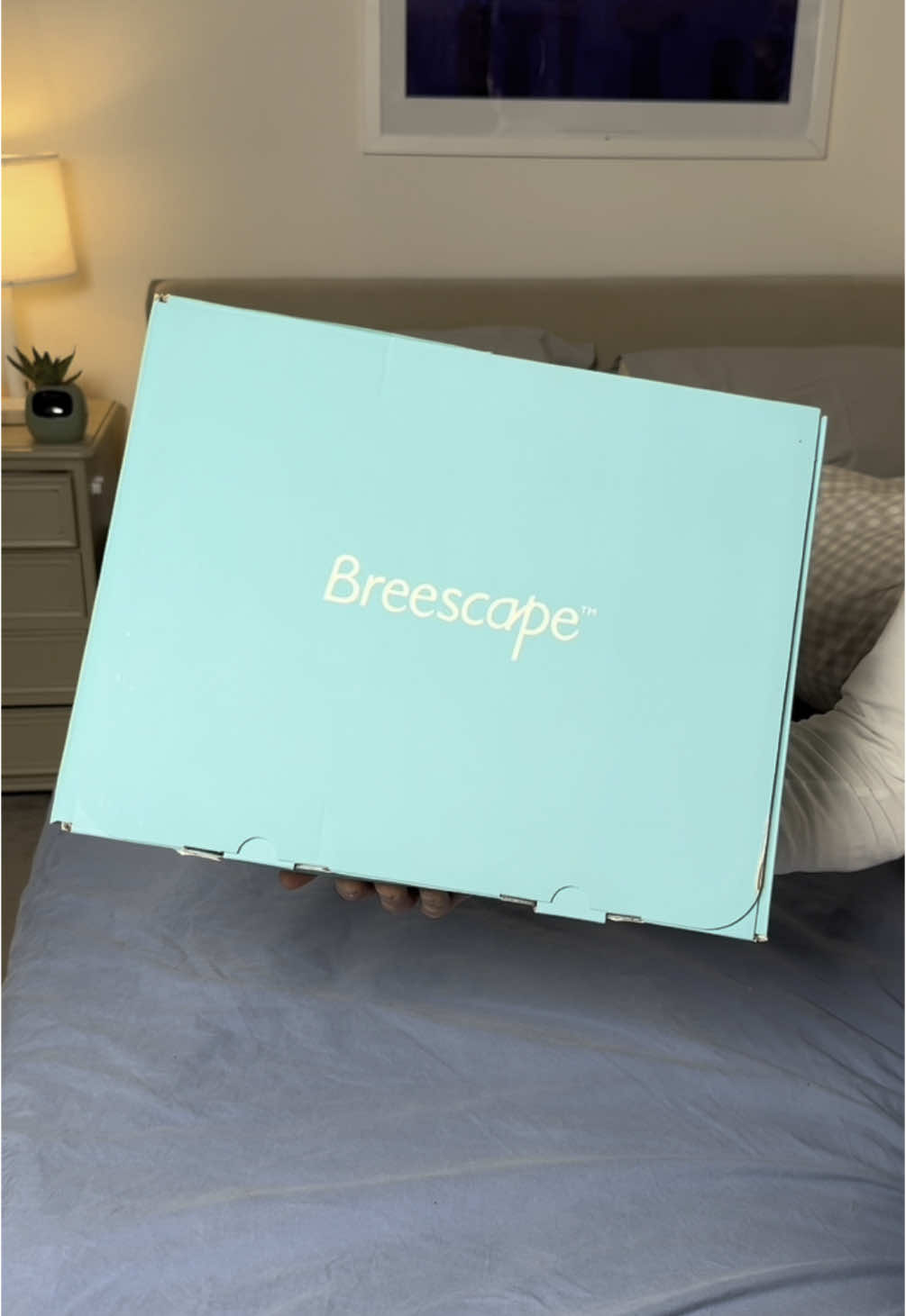 This is a GAME CHANGER 😳 #breescape #breescapecoolingcomforter #breescapecoolingblanket #breescapecoolingsheets #keepcooldreamon 