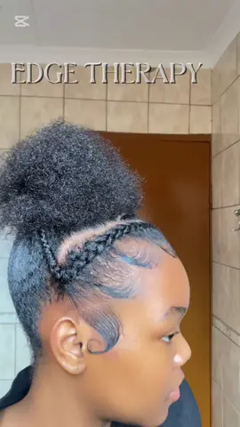 💕#fyp #edgestutorial #blackhair 