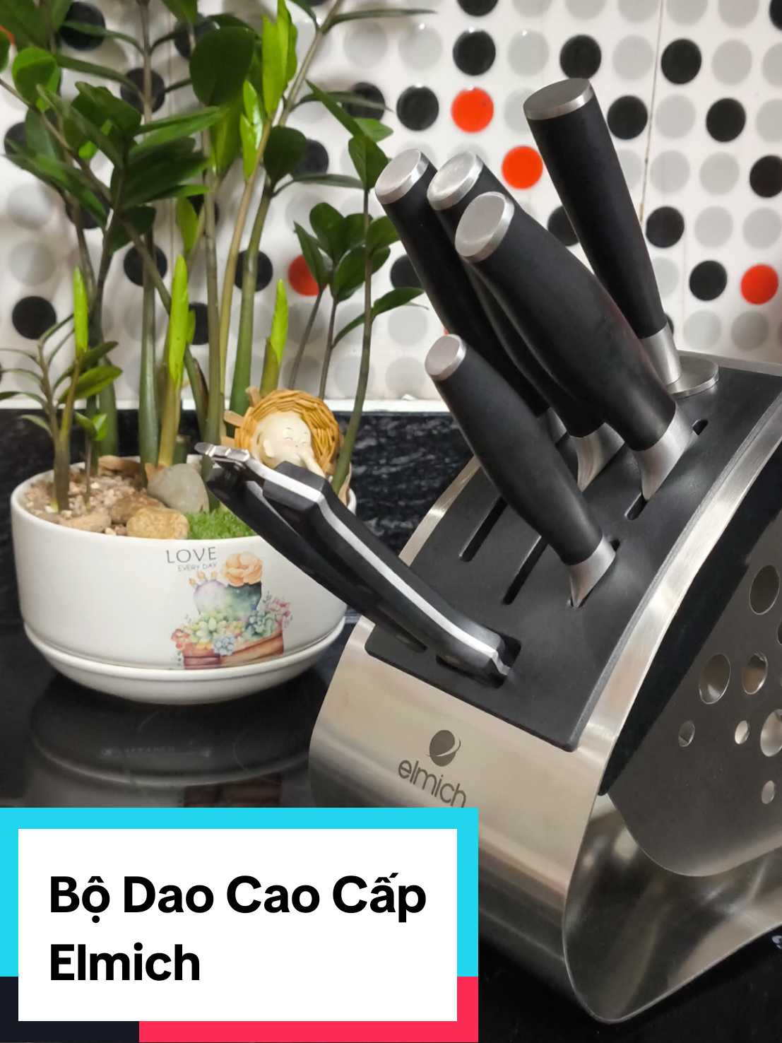 Bộ Dao Elmich 7 món. Bộ dao cao cấp của Elmich nhé mọi người. #xuhuong #bộdao #bodaonha #elmich #dobep #bodaocaocap 